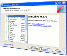 Copie d'écran de WinLibre
